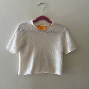 Elegant Cream Crop Top